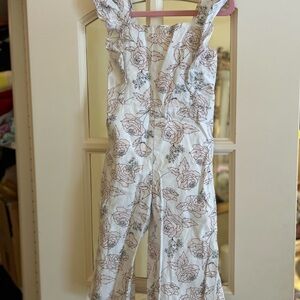 Charming Floral Girls Jumpsuit
